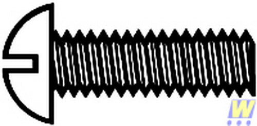 Walthers 947-1015 0-80 3/8" Brass Round Head Machine Screws (Pack of 12)