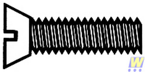 Walthers 947-1055 0-80 3/8" Brass Flat Head Machine Screws (Pack of 12)
