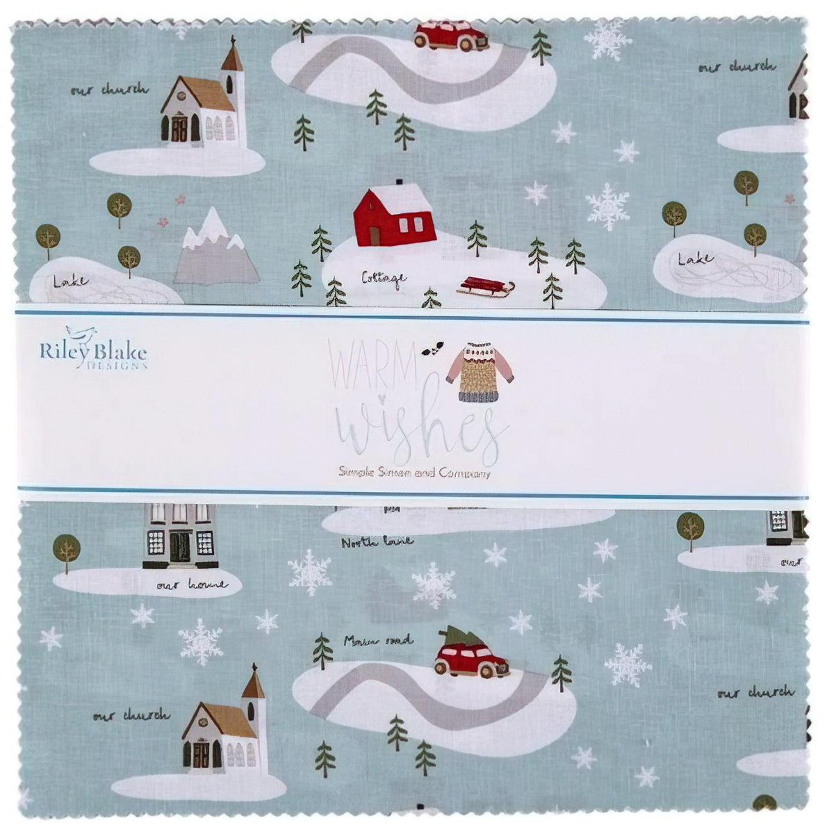 Riley Blake - Warm Wishes 10 inch Stacker 42 pcs