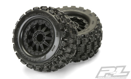 Proline 1012514 Badlands MX28 2.8" (Traxxas Style Bead) All Terrain Tires Mounted