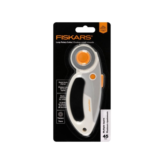 Fiskars 45mm Titanium Comfort Loop Rotary Cutter