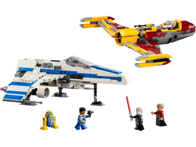 LEGO Star Wars: Ahsoka New Republic E-Wing vs. Shin Hati’s Starfighter Building Toy Set 75364