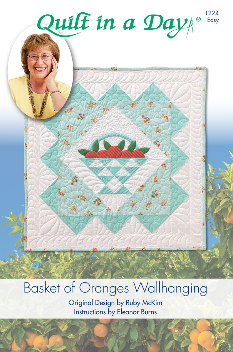 Basket of Oranges Wallhanging: Eleanor Signature Quilt Pattern