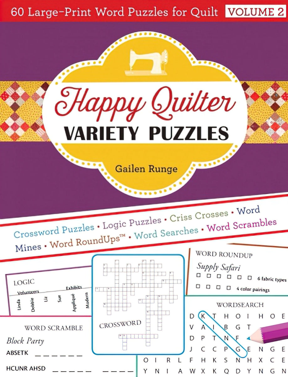 Happy Quilter Variety Puzzles Volume 2