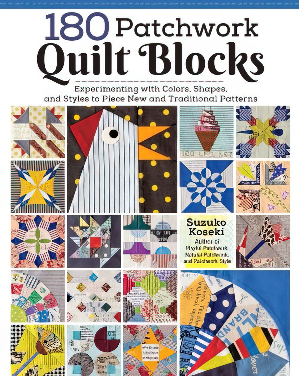 180 Patchwork Quilt Blocks Book by Suzuko Koseki