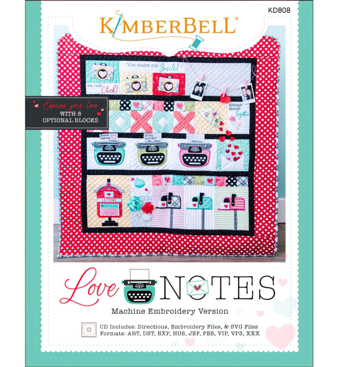 Love Notes for Machine Embroidery CD