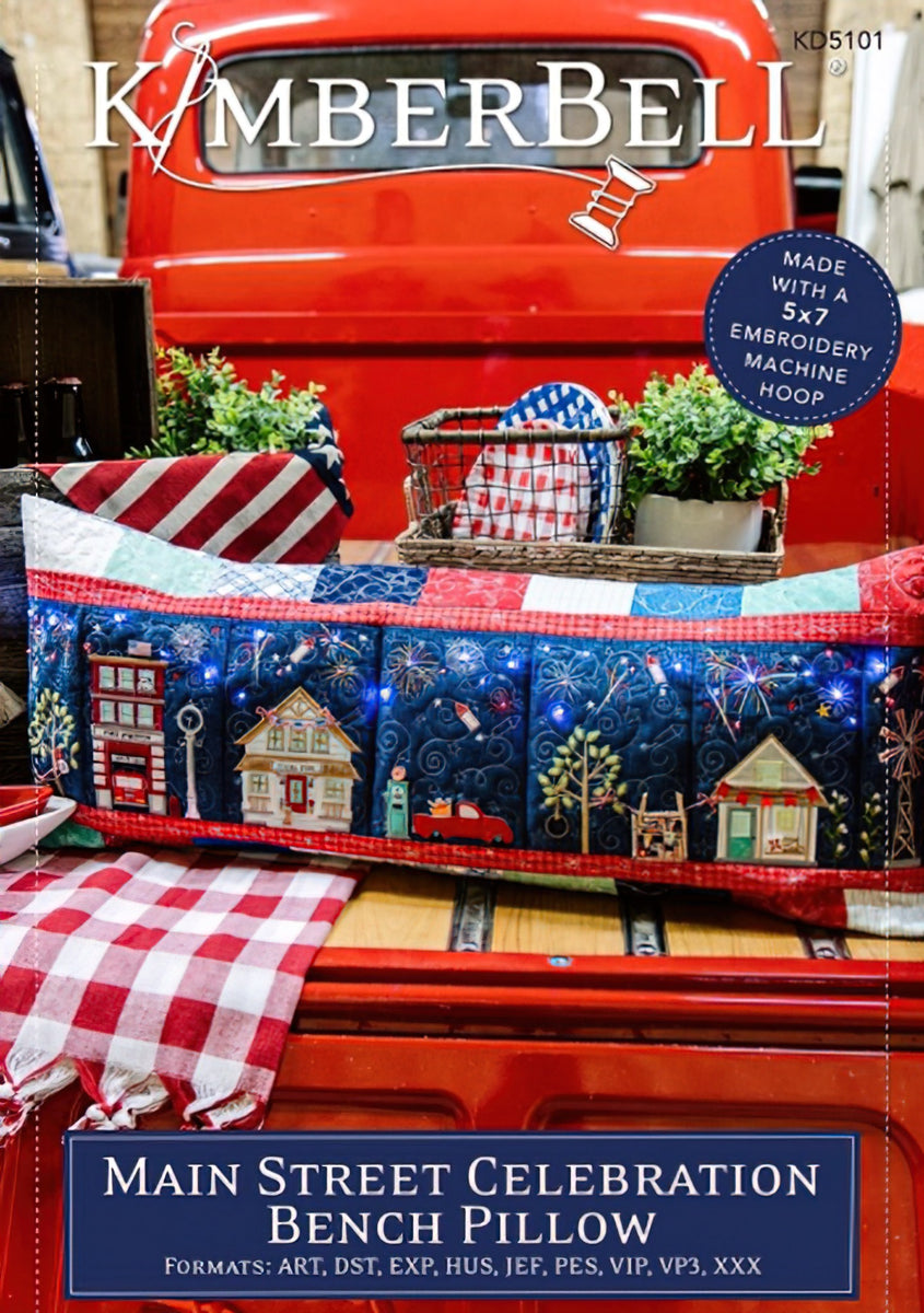 Main Street Celebration Bench Pillow - KD5101 - ME by KimberBell