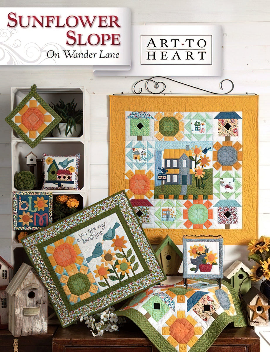 Art to Heart - Sunflower Slope On Wander Lane by Nancy Halvorsen