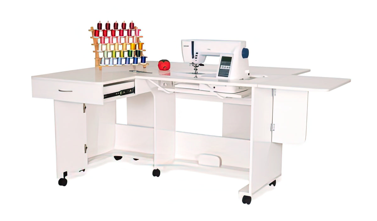 Arrow Christa Sewing Cabinet White Drop Ship