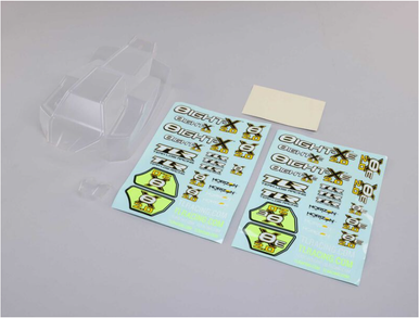 TLR TLR240018 Clear Body Set with Decals for 8X/8XE 2.0