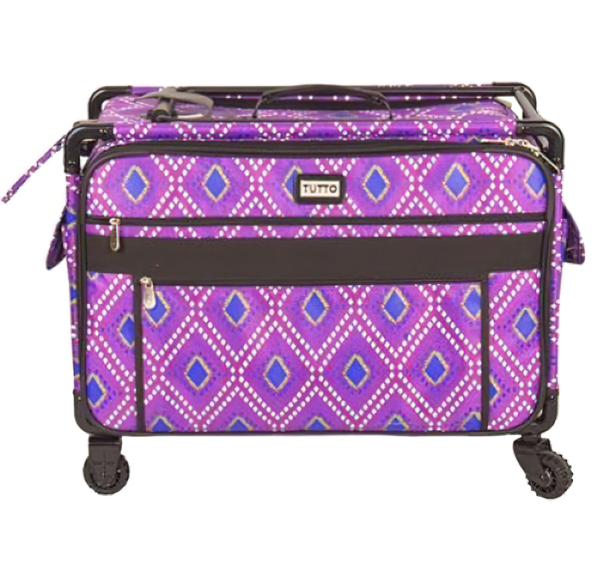 Tutto Sewing Machine Case On Wheels Extra Large - Pink Diamond 9224KMA-F