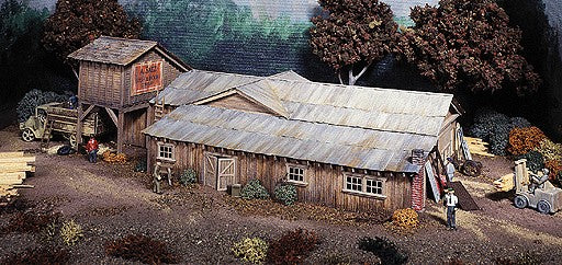 Campbell Scale Models 416 HO Saez Sash & Door Mill House & Loft Kit