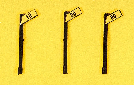 JL Innovative Design 843 HO Angled Speed Signs Slow Set (Pack of 3)