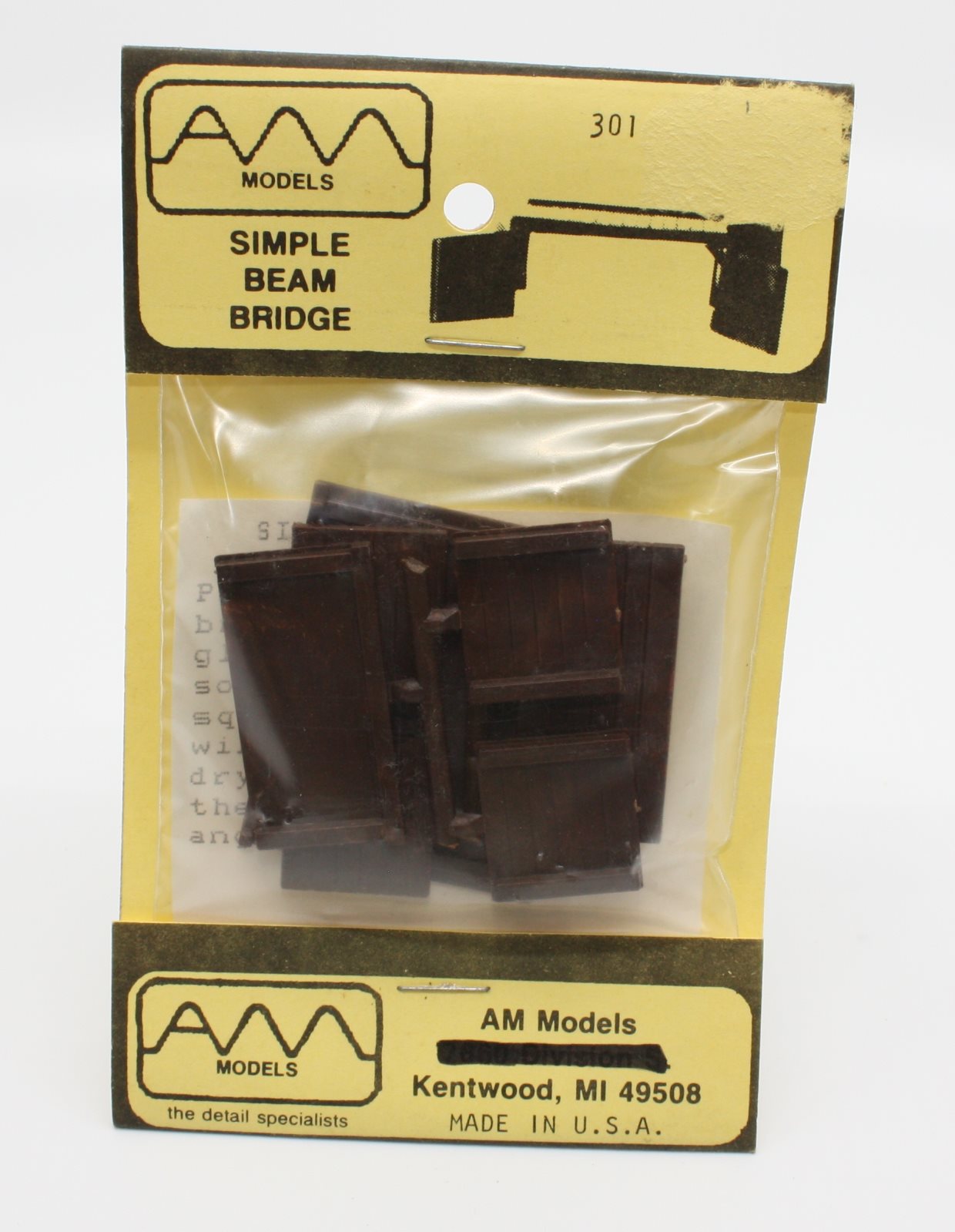 AM Models 301 HOScaleSimple Beam Bridge Kit