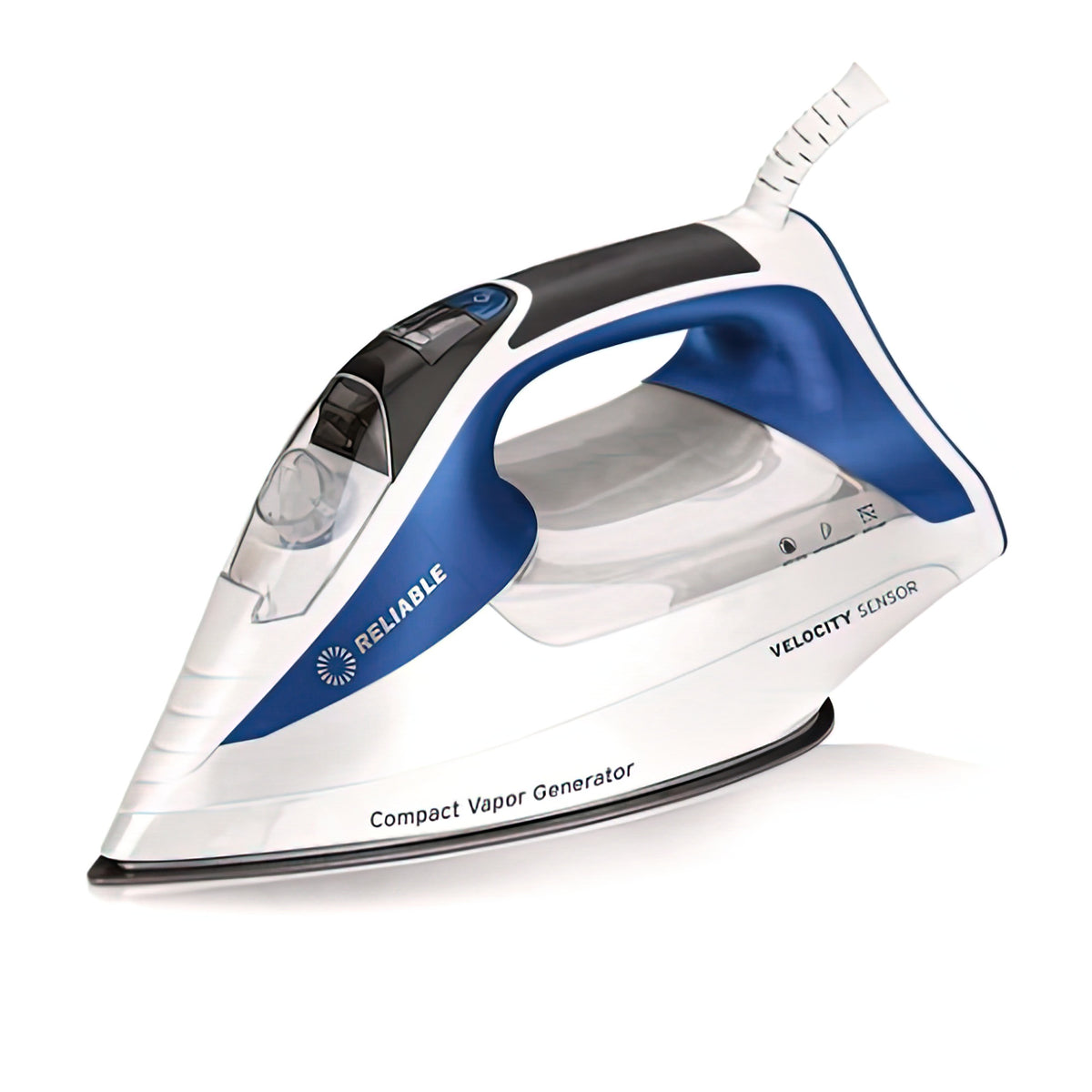 Reliable Velocity Sensor Steam Iron - Blue and White