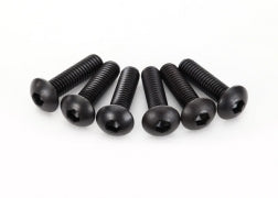 Traxxas TRA2594 Screws, 4x15mm button-head machine (hex drive) (6)