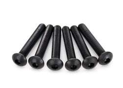 Traxxas TRA2596 Screws, 4x25mm button-head machine (hex drive) (6)