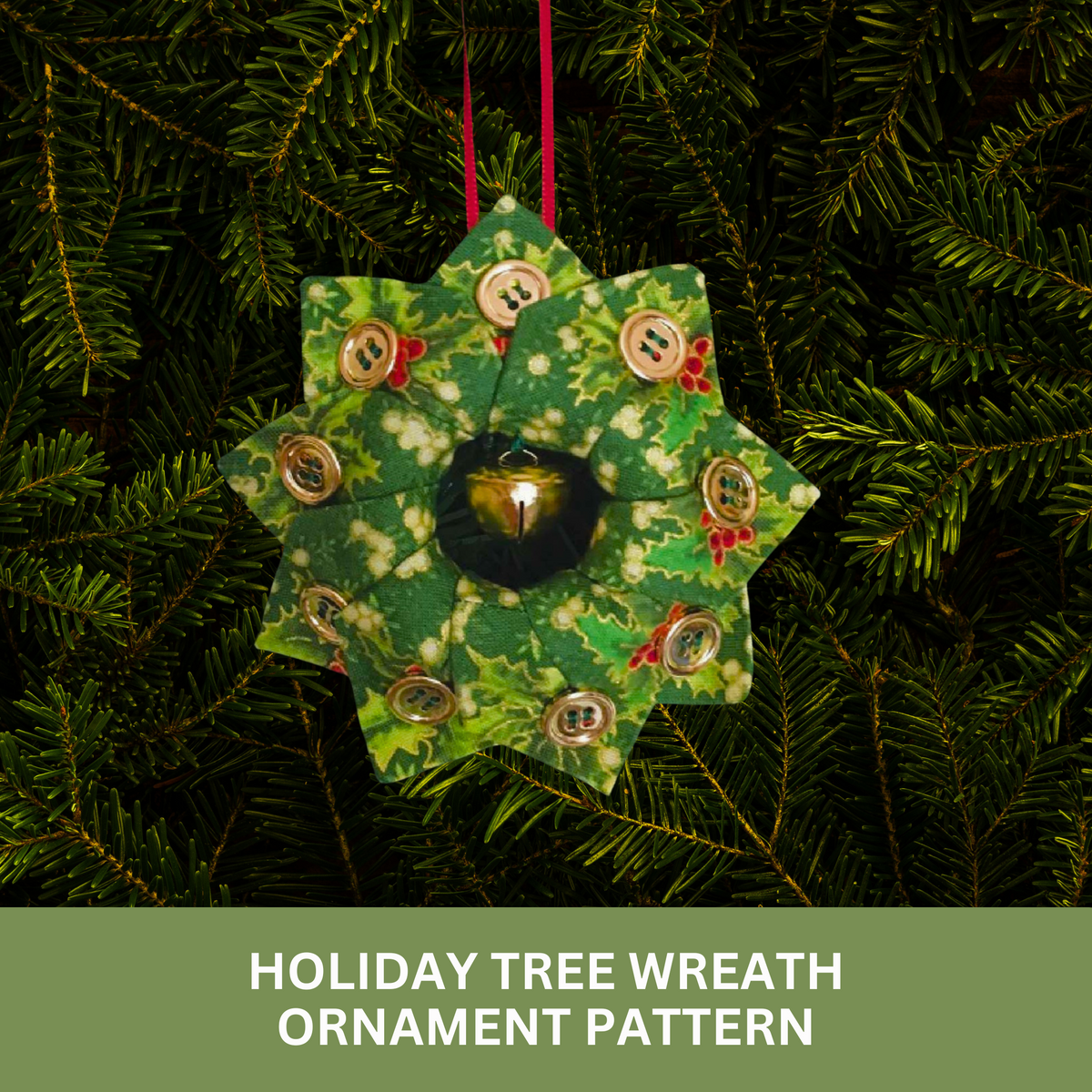 Cut Loose Press - Holiday Tree Wreath Ornament Pattern