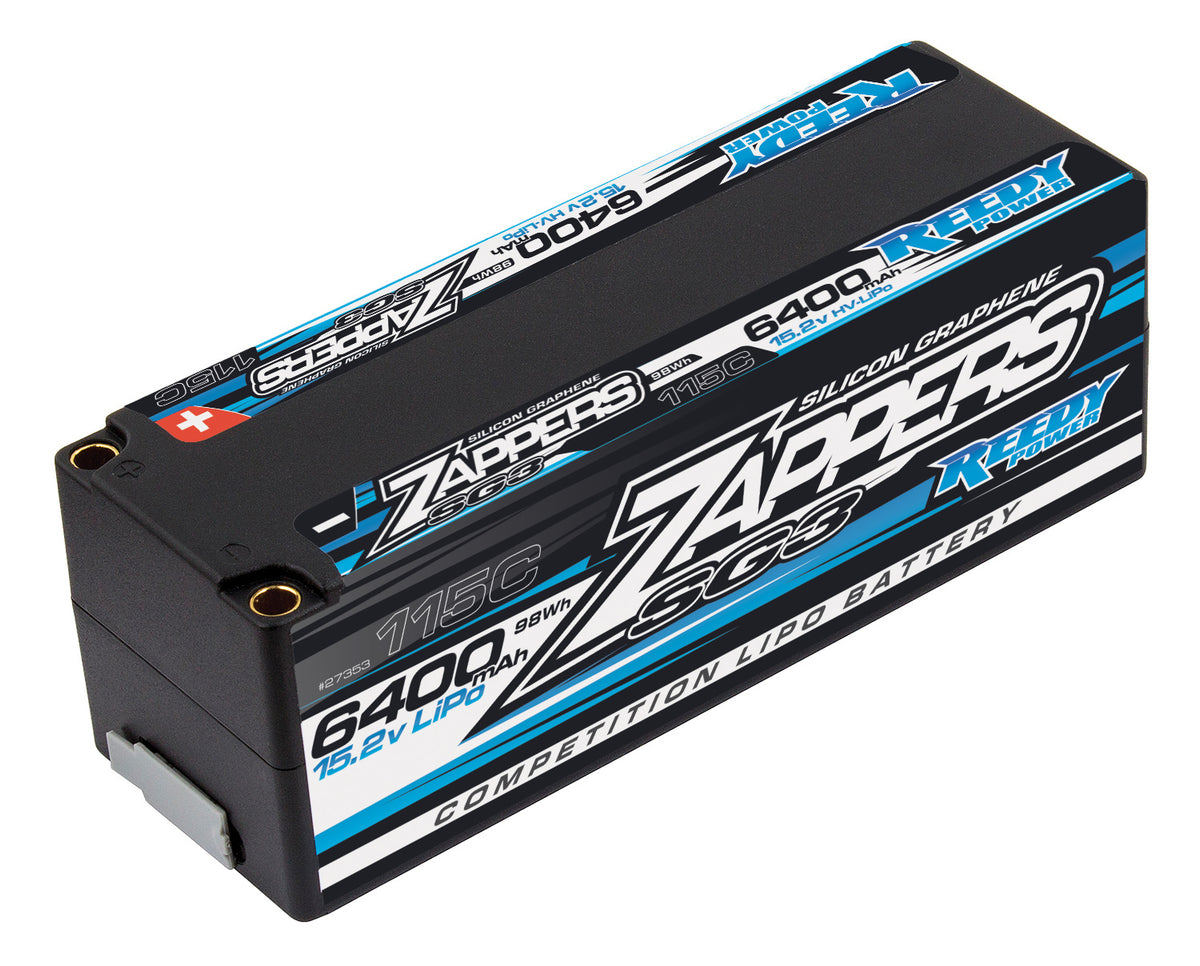 Team AssociatedASC27353 Zappers SG3 LiPo 6400mAh 115C 15.2V Battery Stick