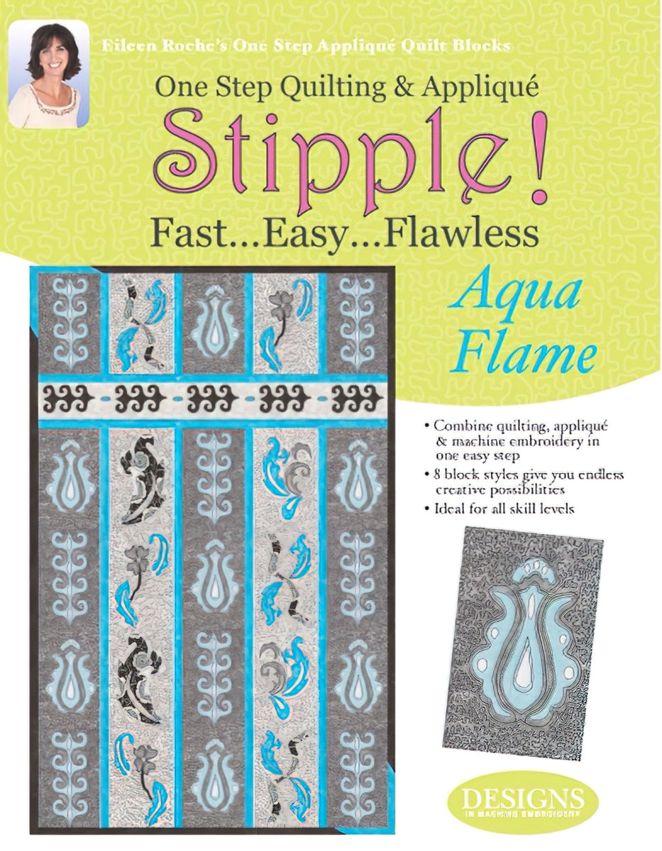Clearance - Stipple! Quilt Blocks - Aqua Flame