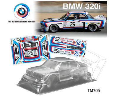 Team C Racing 1/10 Mini BMW 320i Clear Body Set