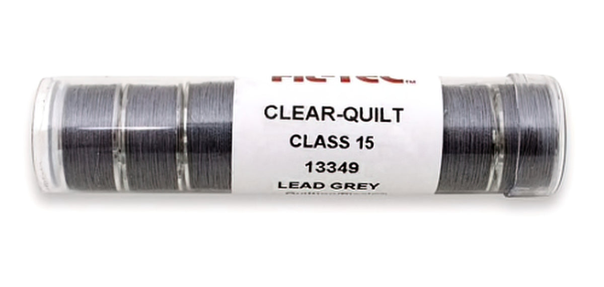 Prewound Bobbins 15 Class Cotton Lead Grey