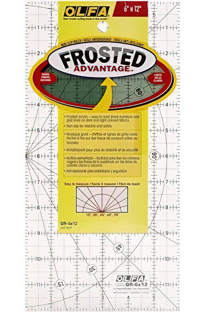 Olfa Frosted Ruler 6 x 12