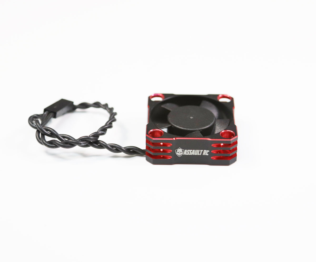 Aluminum 30x30mm Ball Bearing High Speed Fan (Red)