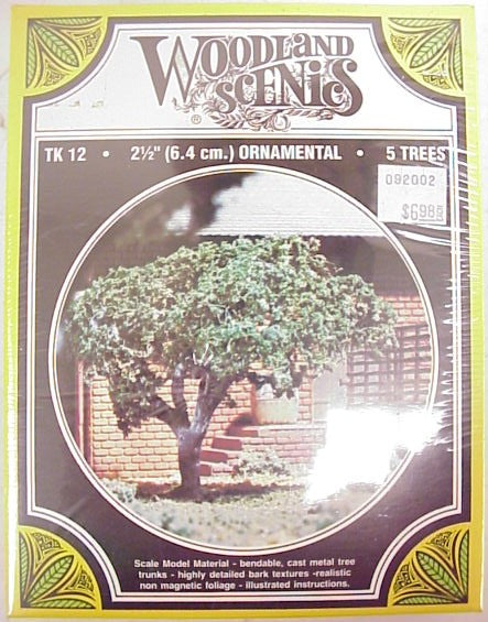 Woodland Scenics TK12 2-1/2" Ornamental Small Tree Kits (Pack of 5)
