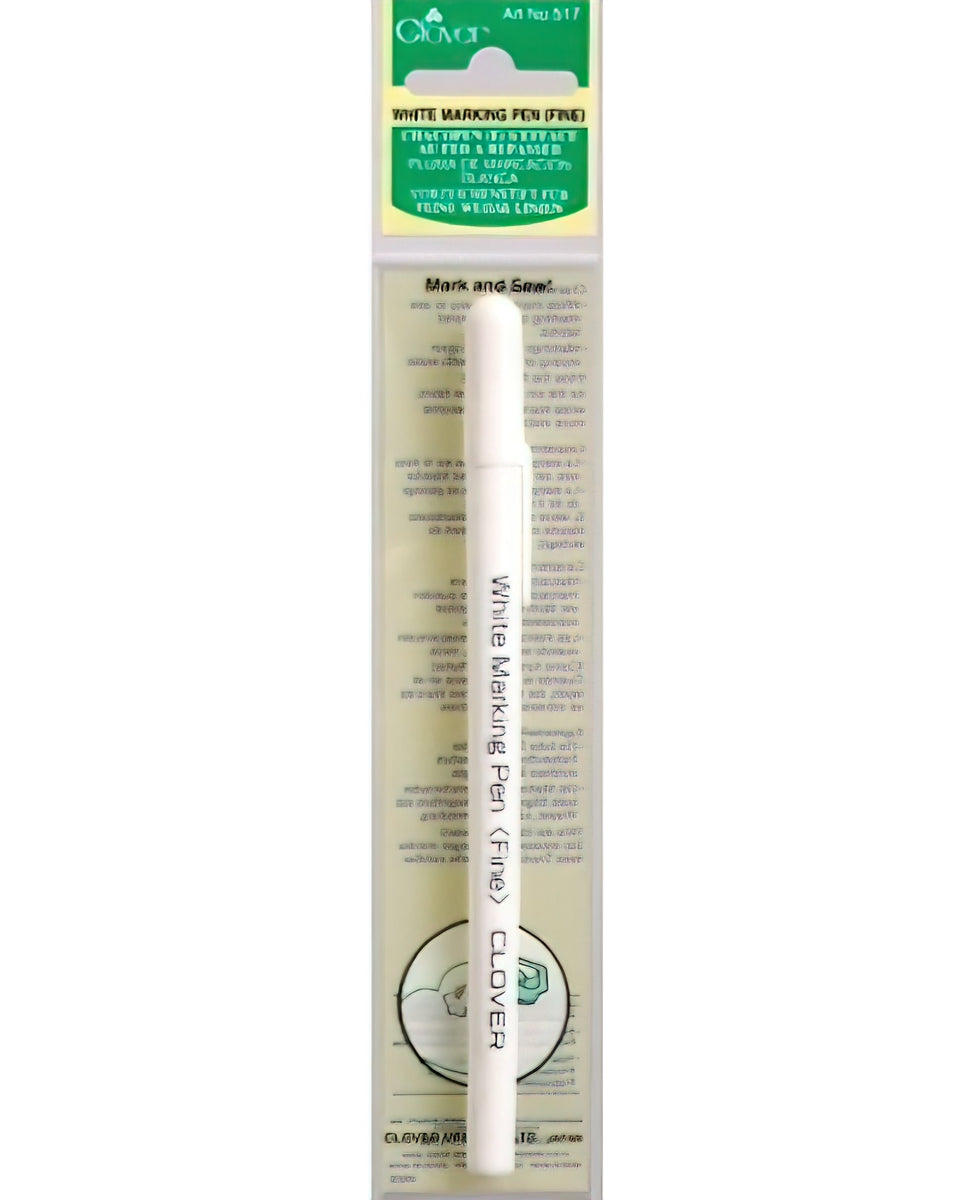 Clover White Ink Water Soluble Pen - Fine