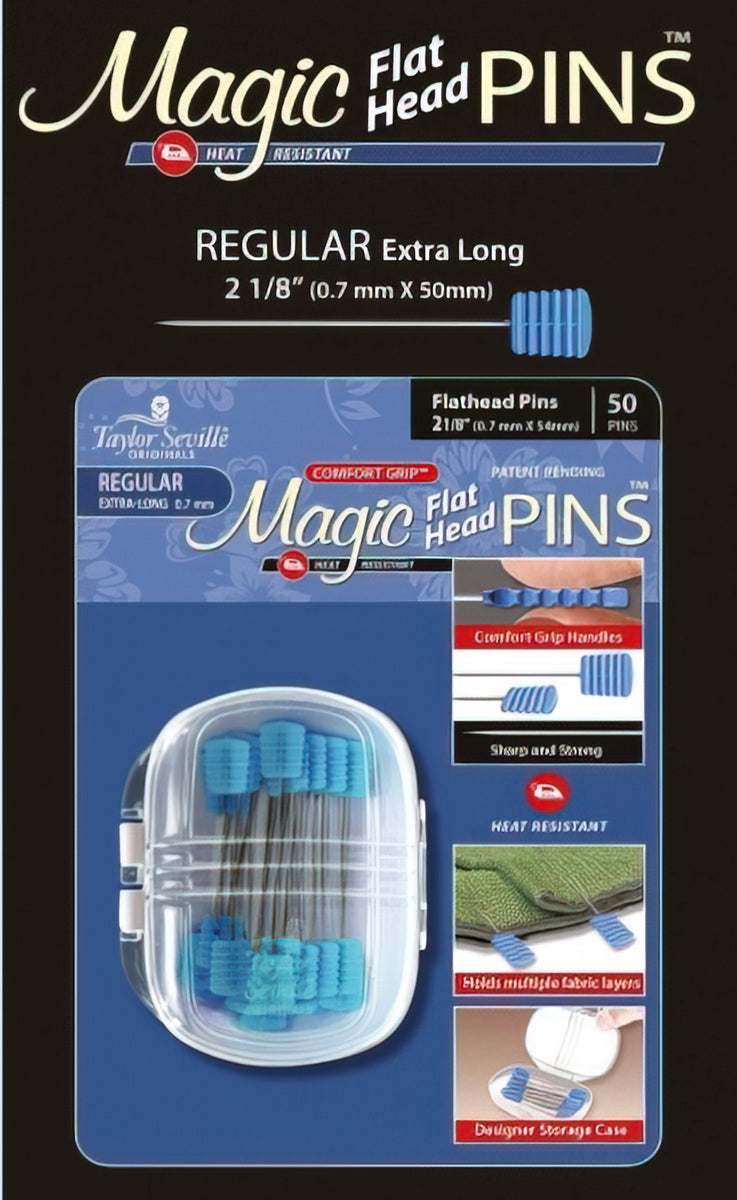 Magic Pins - 219904 FLAT Head Regular 50 pins by Taylor Seville