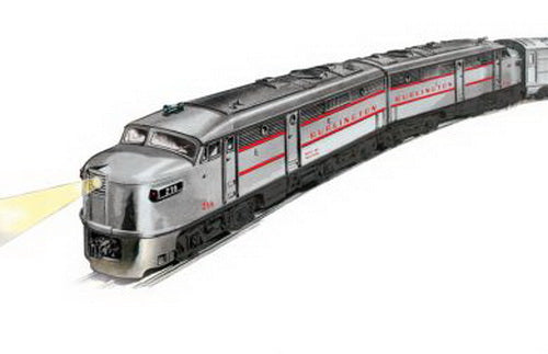 Williams 20094 O Chicago,Burlington & Quincy ALCO FA-2 AA Diesel Locomotive #216