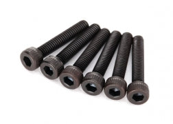 Traxxas TRA3234 Screws, 2.5x14mm cap-head machine (hex drive) (6)