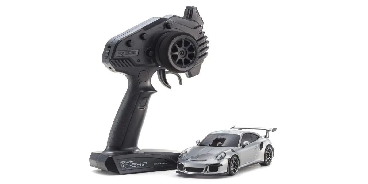 MINI-Z RWD MR-04 readyset Porsche 911 GT3 RS GT Silver metallic 32358S