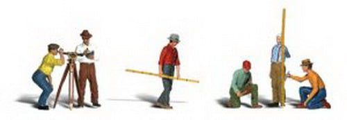 Woodland Scenics A2175 N Scale Scenic Accents Surveyor Figures (Set of 7)