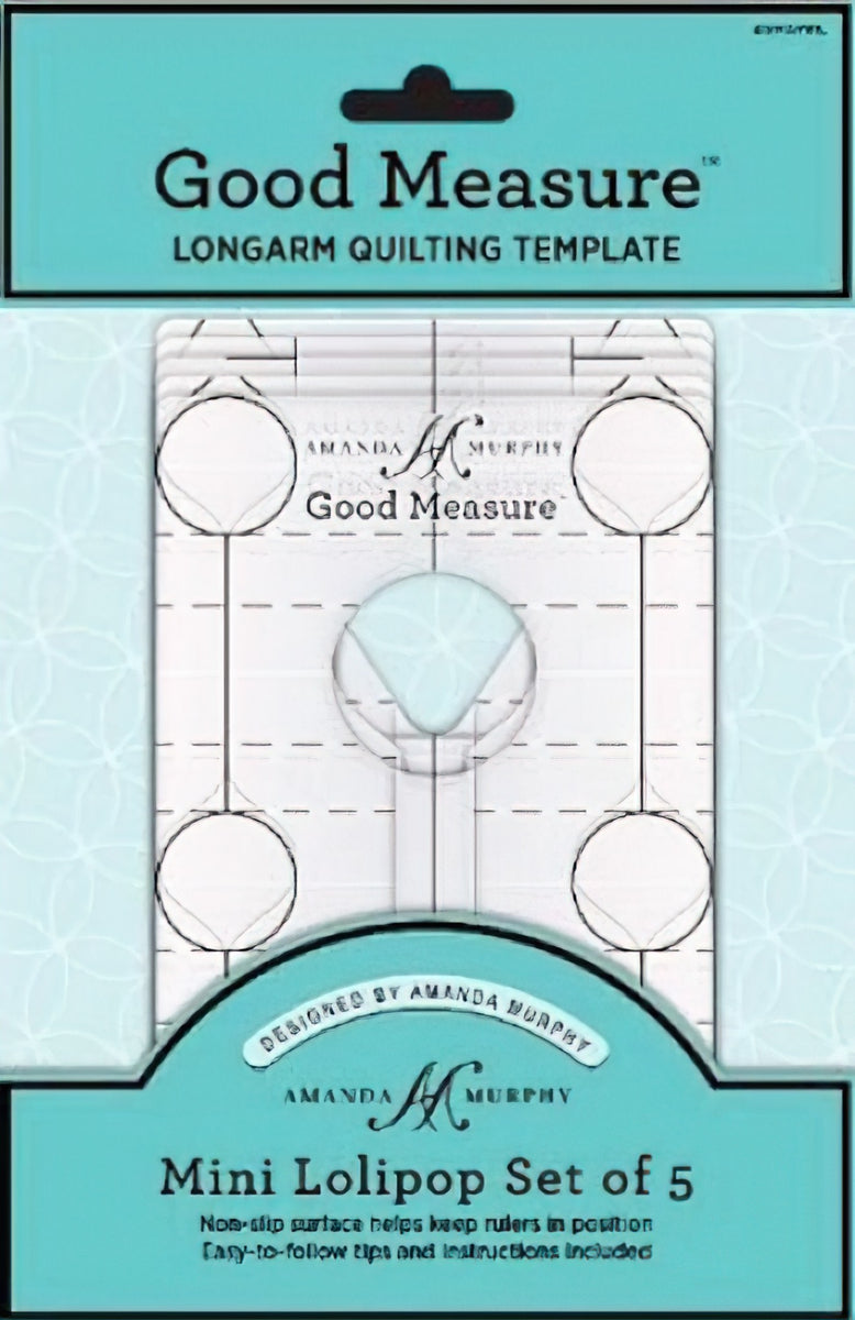Good Measure - Mini Lollipop 5 pc Longarm Quilting Templates by Amanda Murphy
