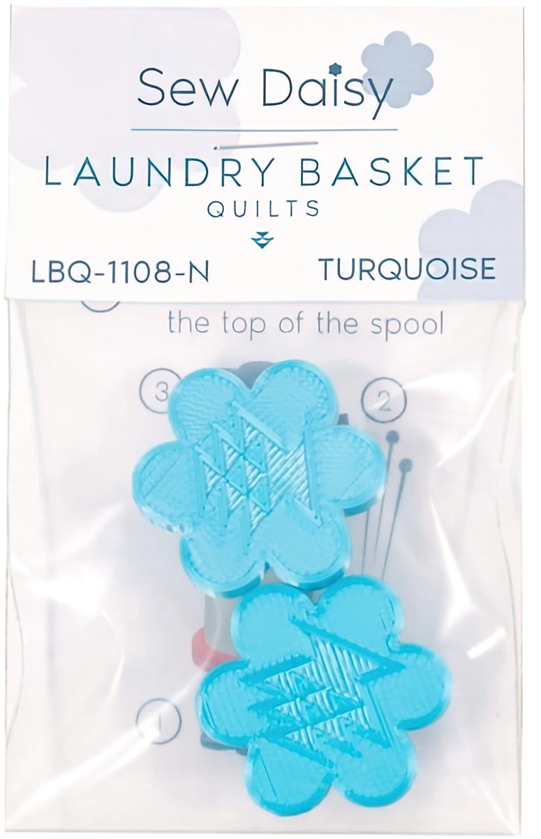 Sew Daisy - Turquoise by Edyta Sitar Laundry Basket Quilts