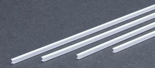 Evergreen Scale Models 283 .100" x 14" Polystyrene H-Columns (Pack of 4)