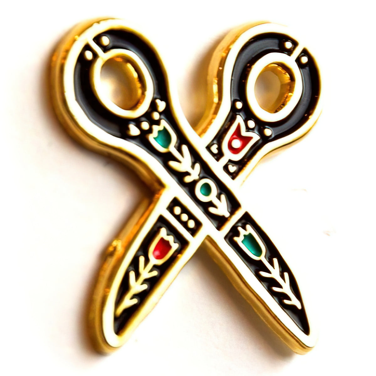 Scissors Enamel Pin by Holly Lesue