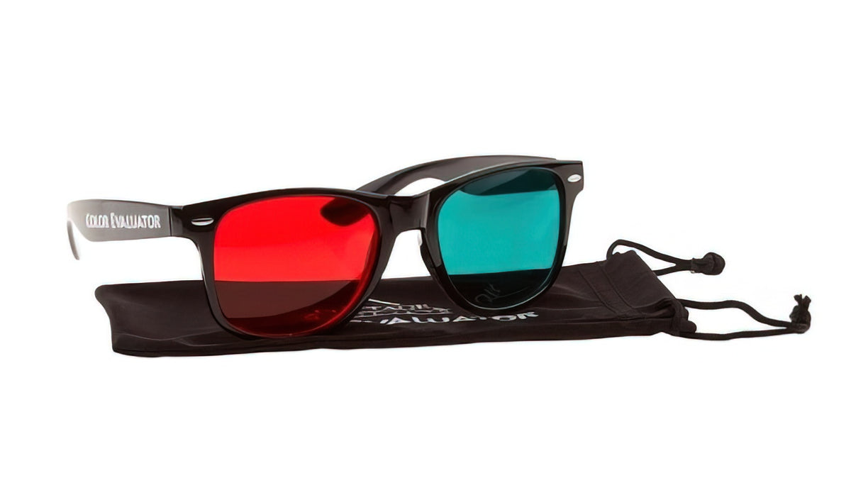 Color Evaluator Glasses (Red & Green Lenses) by Cottage Mills Inc
