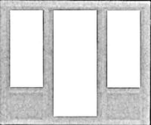 Pikestuff 541-1115 HO 2 Window and Center Door Combo (Pack of 2)