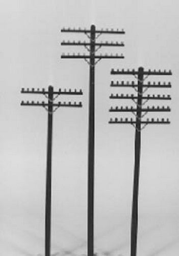 Rix Products 628-0031 HO Brown Telephone Poles Crossarms Only (Pack of 72)