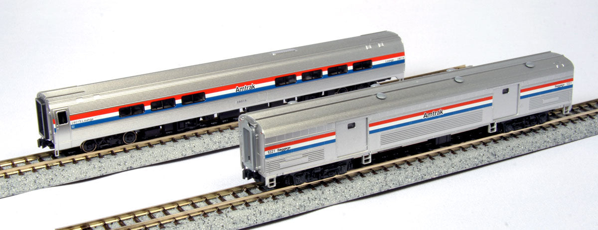 Kato 106-6292 N Amtrak Phase lll Amfleet Baggage & Cafe Car (Set of 2)