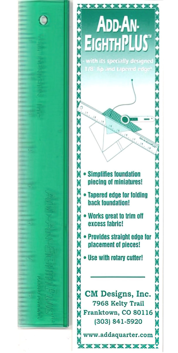 Add-An-Eighth Ruler 1in x 6in