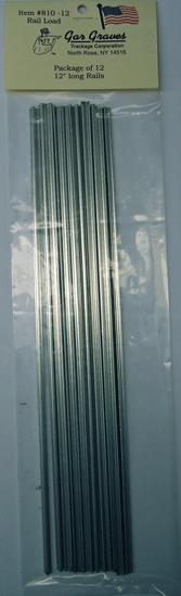 Gargraves 810-8 8" Rail Loads (Pack of 12)