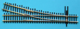 Shinohara Track 102 HO Code 100 Nickel Silver #4 Right Hand Turnout Switch Track