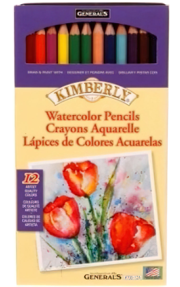 Kimberly Watercolor Pencil Set 12 Assorted Colors