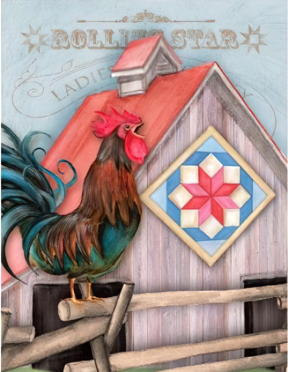 Note Cards Quilt Chicken Coop Rolling Star