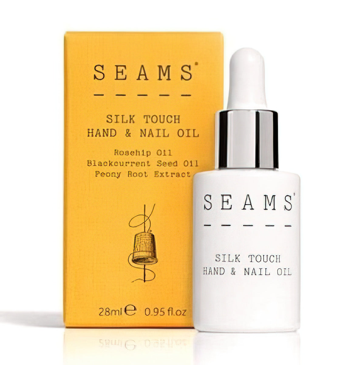 Silk Touch Hand and Nail Oil 28ml by Seams Beauty USA Inc
