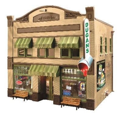Woodland Scenics BR4943 N Built-&-Ready Dugan's Paint Store Building W/LED